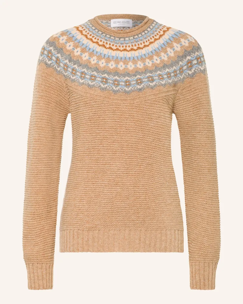 ERIBÉ Pullover Stoneybrek braun Beige
