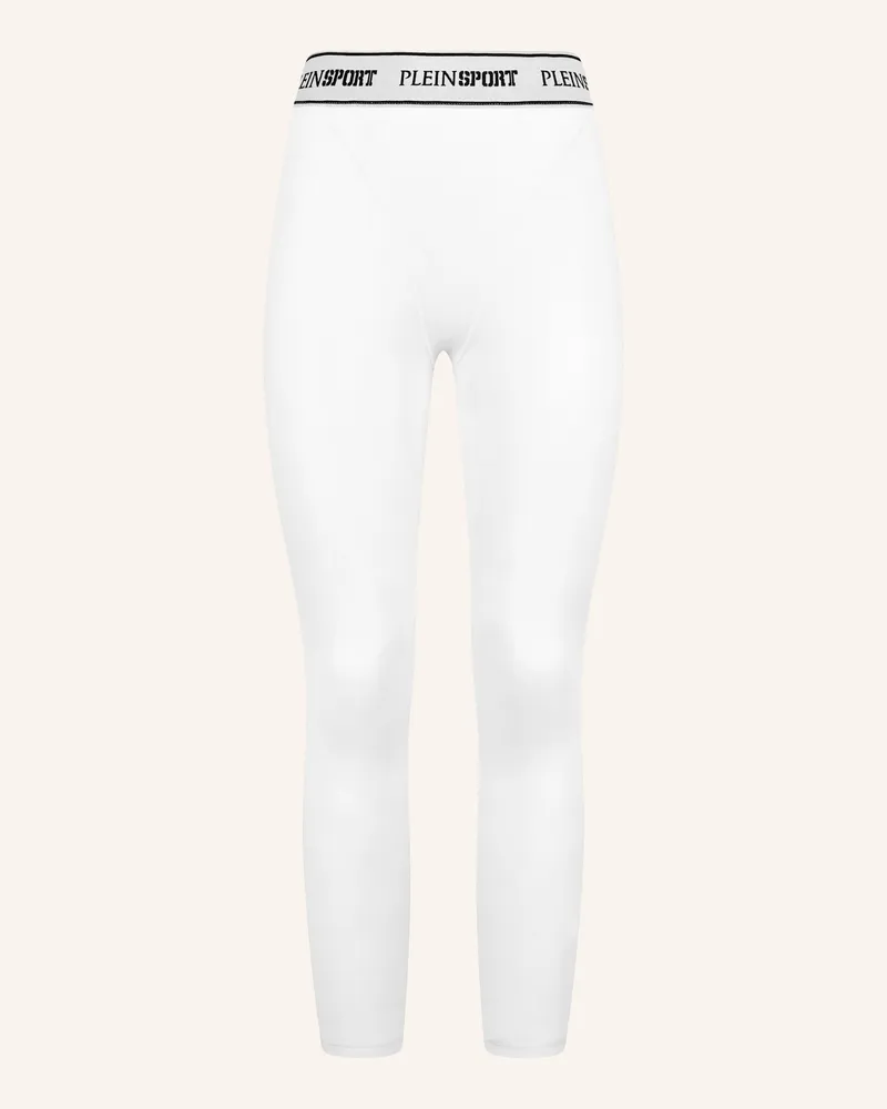 Philipp Plein Plein Sport Fleece Jogging Leggings weiss Weiss