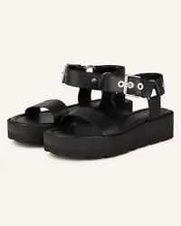 Gianvito Rossi Plateau-Sandalen FLATFORM - SCHWARZ Schwarz