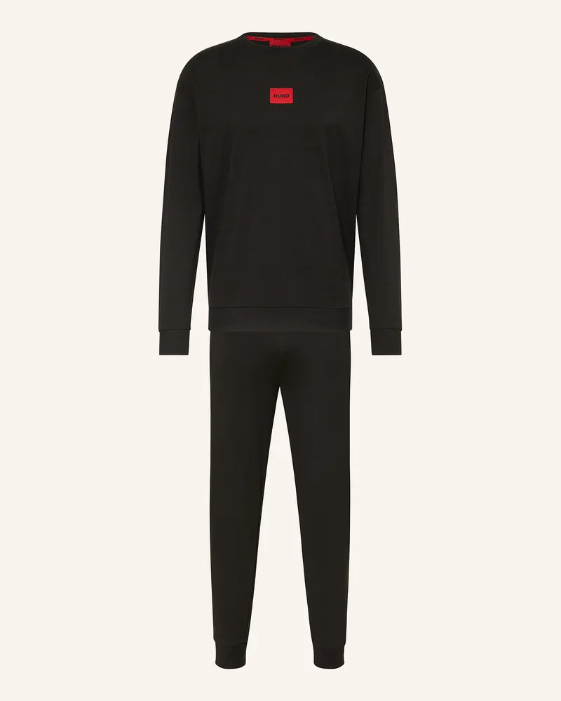 HUGO BOSS Schlafanzug Galaxy schwarz Schwarz