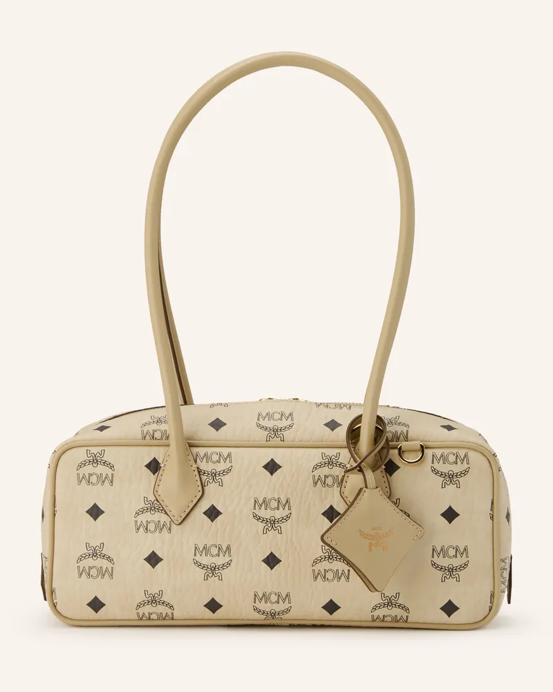 MCM Schultertasche Aren Small beige Beige