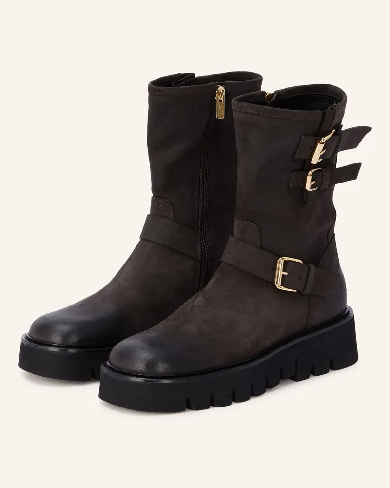 Attilio Giusti Leombruni Biker Boots Luggie Biker braun Dunkelbraun