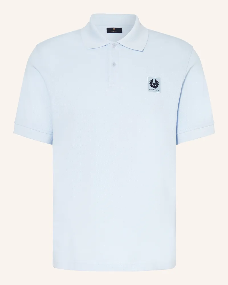 Belstaff Piqué-Poloshirt blau Hellblau