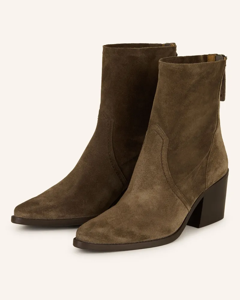 paul green Cowboy Boots Braun