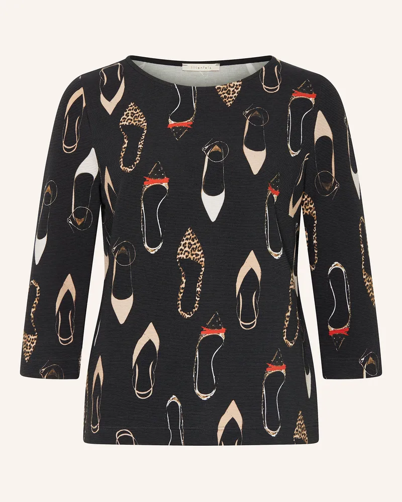 lilienfels Shirt mit 3/4-Arm Schwarz