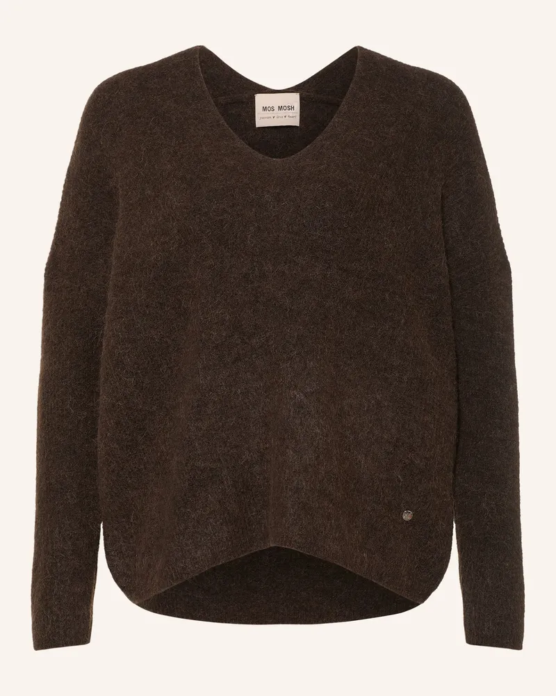 Mos Mosh Pullover Thora Mit Alpaka braun Dunkelbraun