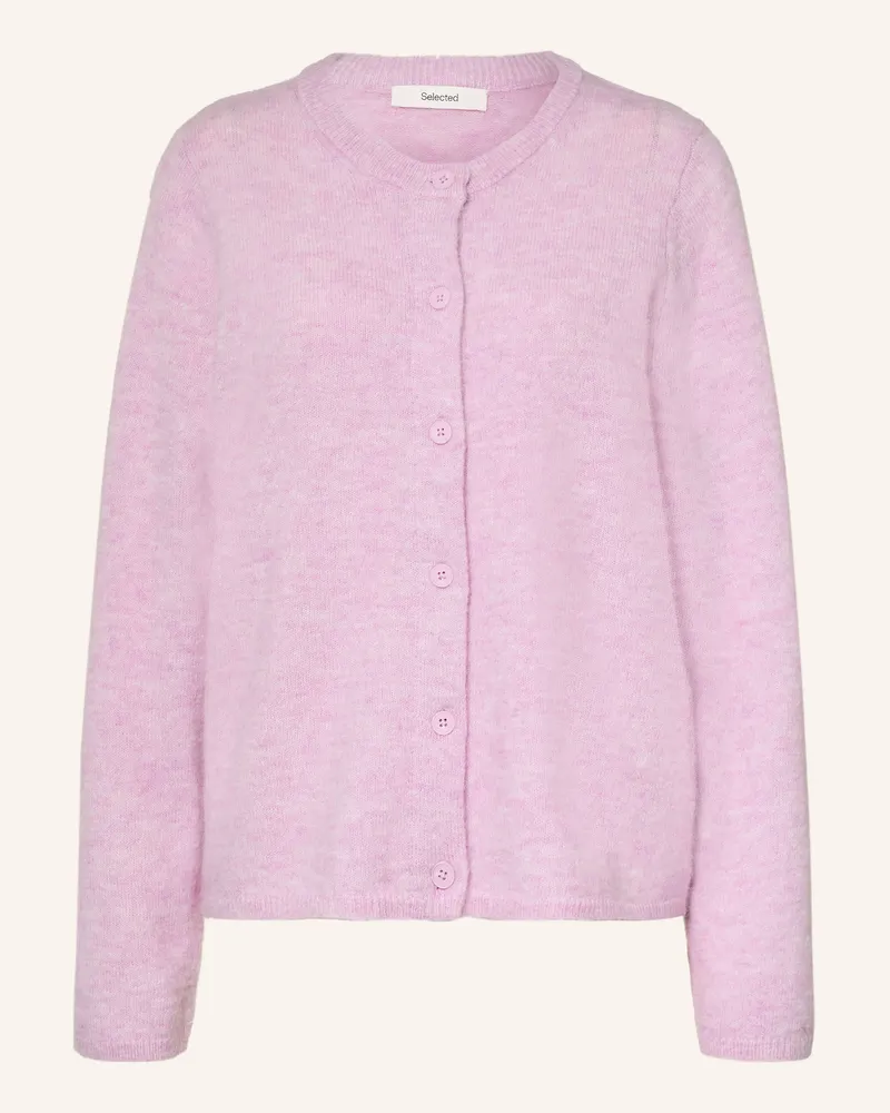 Selected Strickjacke rosa Helllila