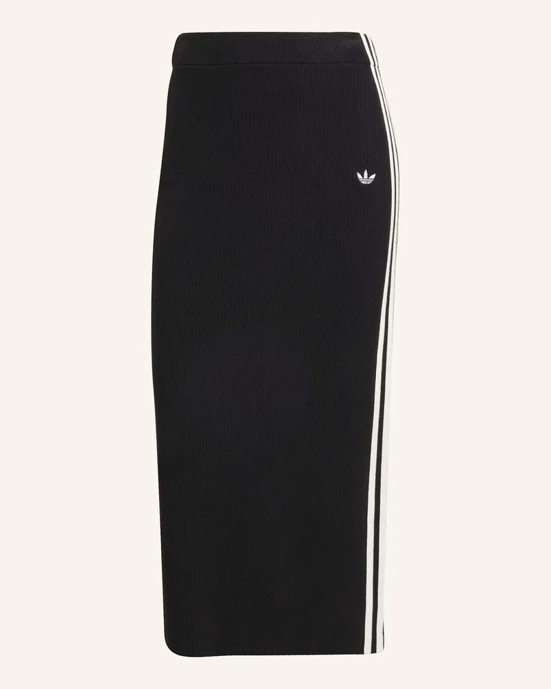 adidas Strickrock Adicolor Knit 3 Stripes schwarz Schwarz