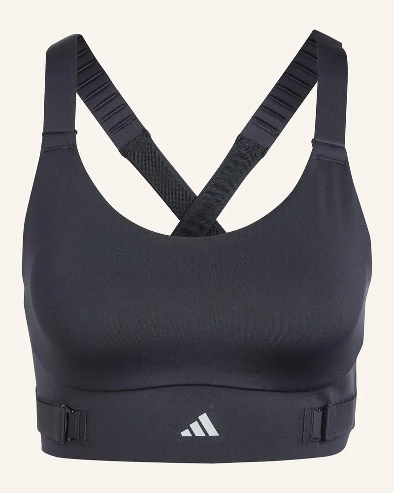 adidas FASTIMPACT LUXE RUN HIGH-SUPPORT SPORT-BH Schwarz