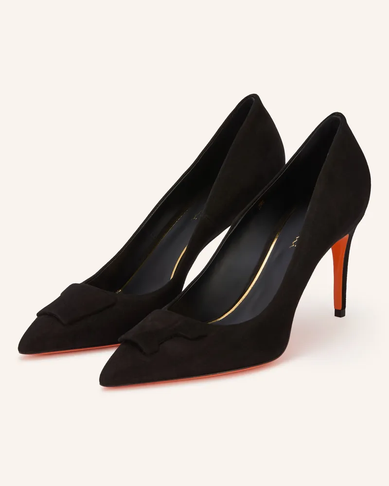 Santoni Pumps Sibil schwarz Schwarz