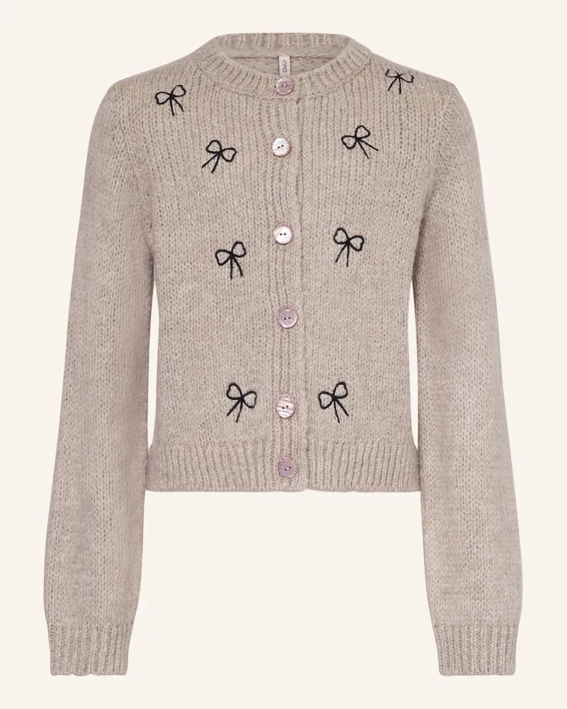 only Strickjacke Taupe