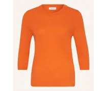 Darling Harbour Cashmere-Pullover mit 3/4-Arm Orange