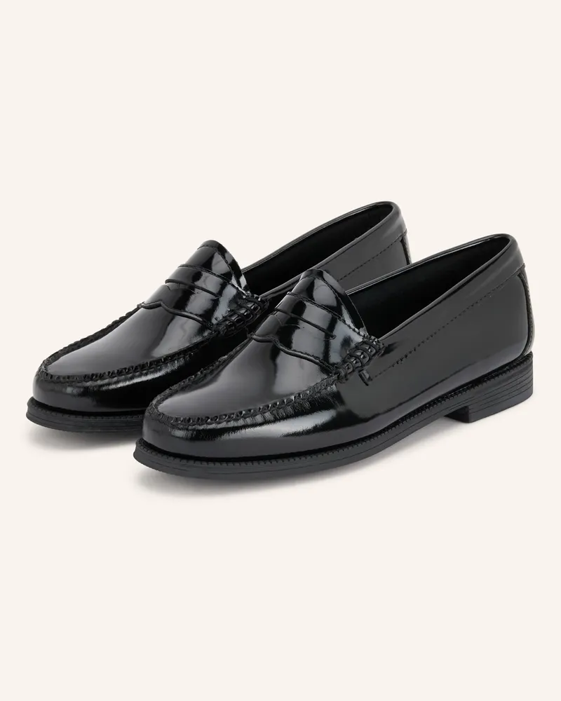 G.H. Bass & Co. Lack-Loafer Easy Weejun schwarz Schwarz