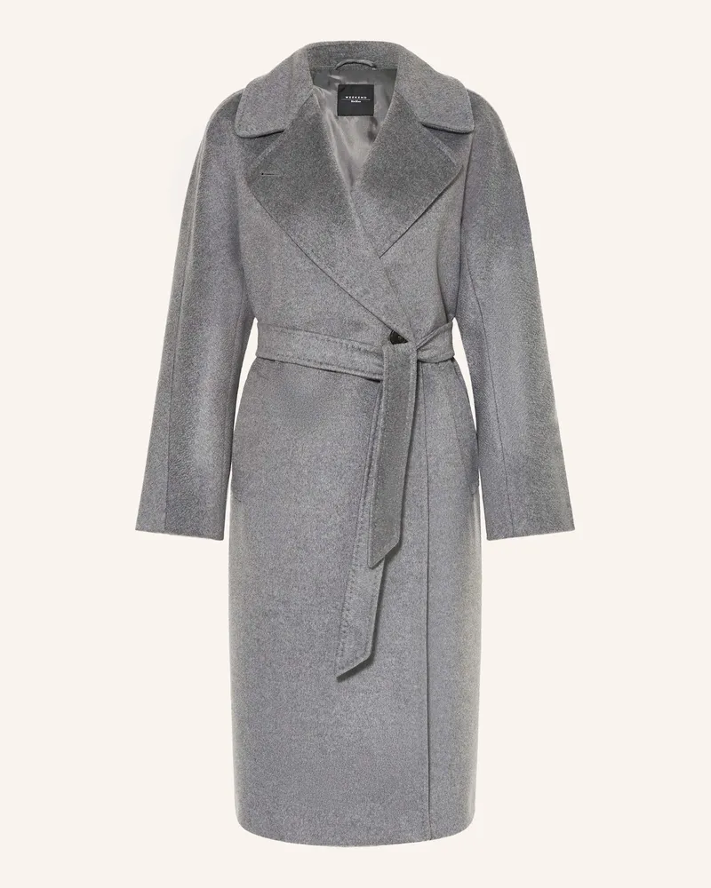 Max Mara Wollmantel Resina grau Grau