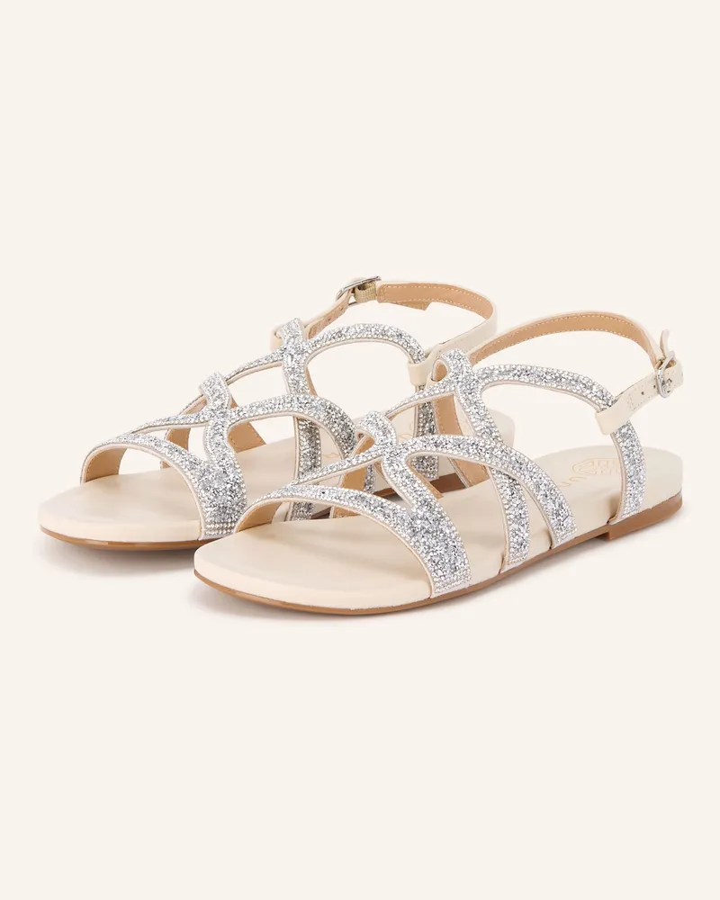 Unisa Sandalen COMIC mit Schmucksteinen Creme