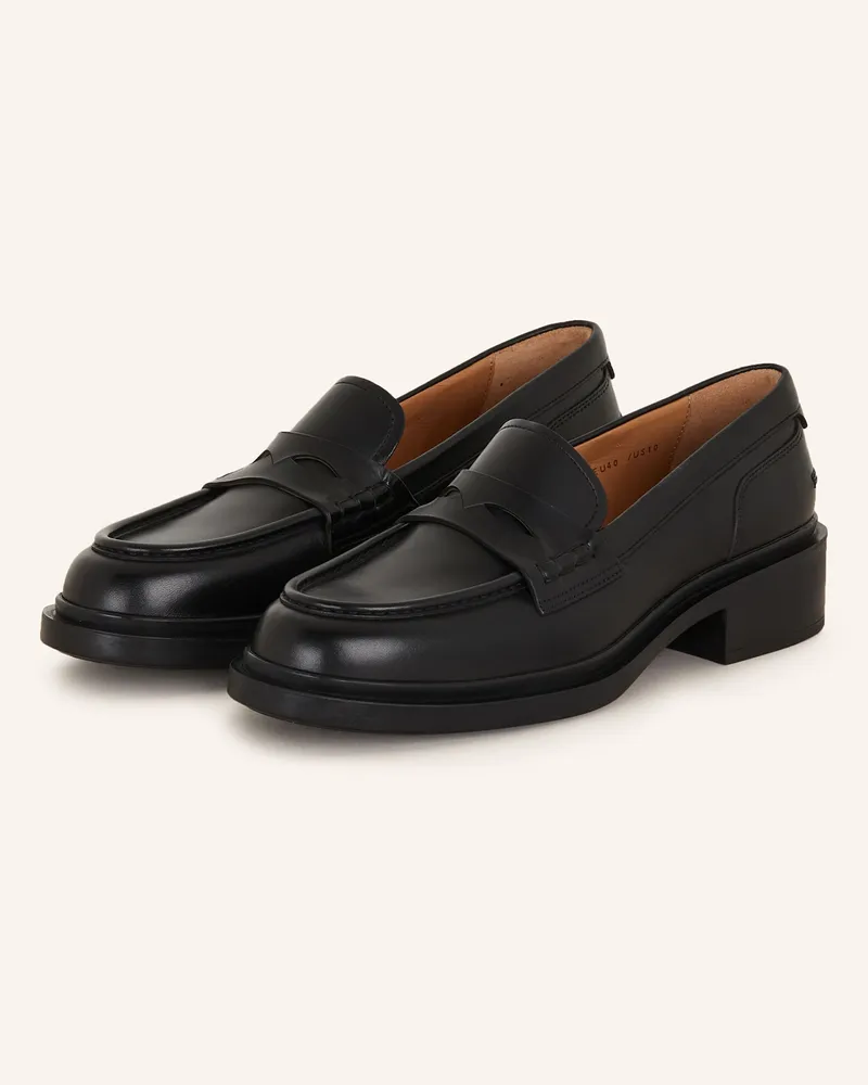 Magnanni Penny-Loafer schwarz Schwarz