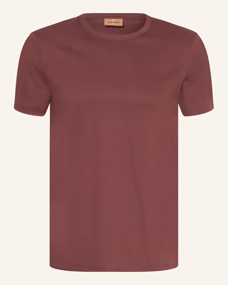 Mos Mosh T-Shirt PERRY CRUNCH Dunkelbraun