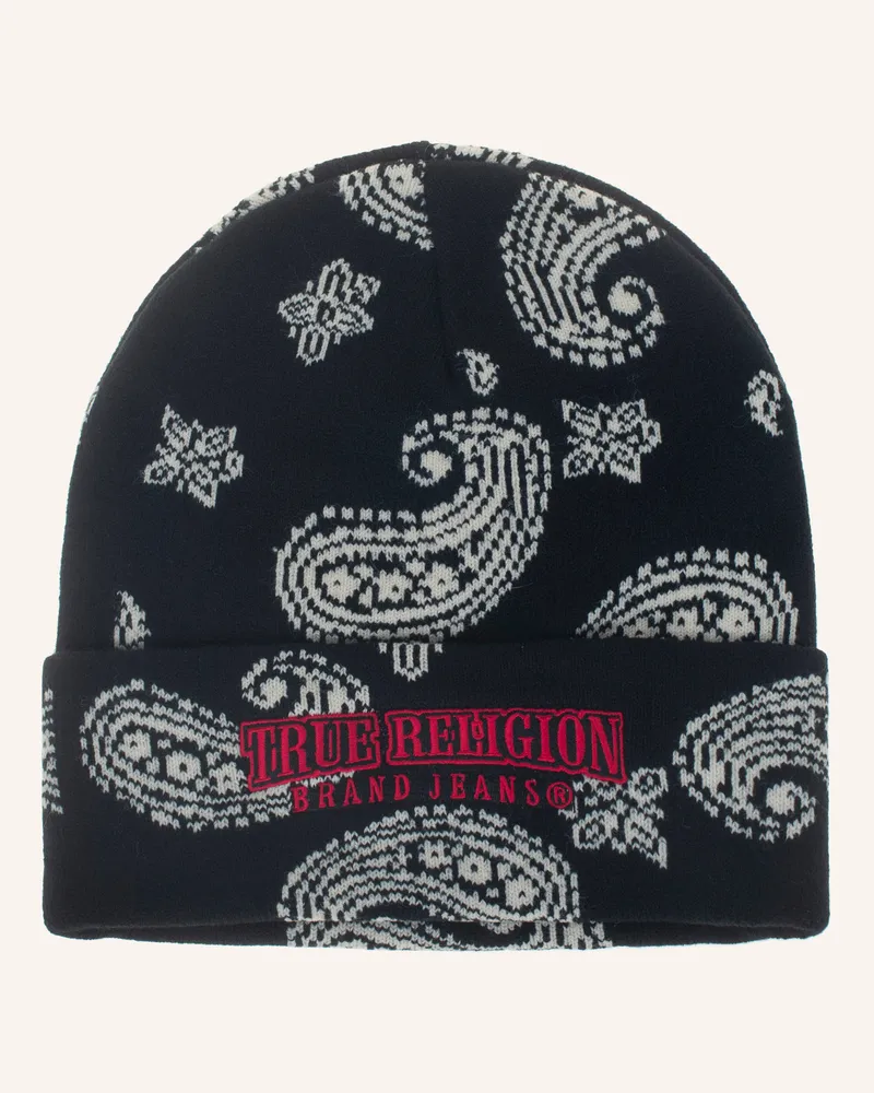 True Religion Beanie PAISLEY Schwarz