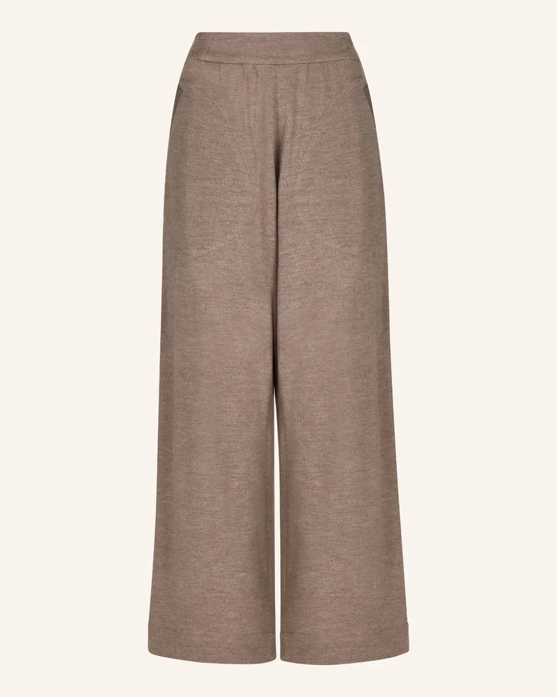 Helene Galwas Weite Strickhose braun Braun