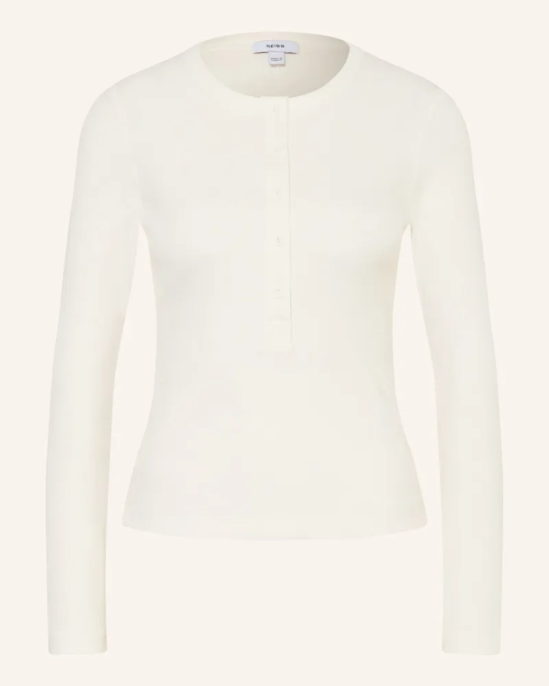 Reiss Henley-Shirt Rina weiss Weiss