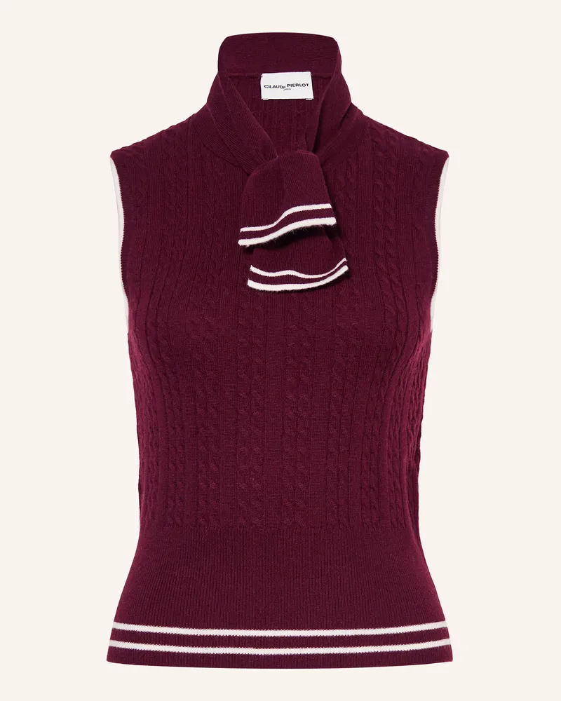 Claudie Pierlot Stricktop Dunkelrot