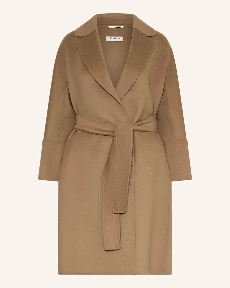 Max Mara Edolo oversize velvet coat with damask motif