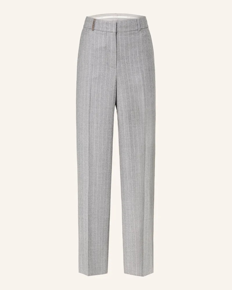Peserico Marlenehose mit Glitzergarn Grau