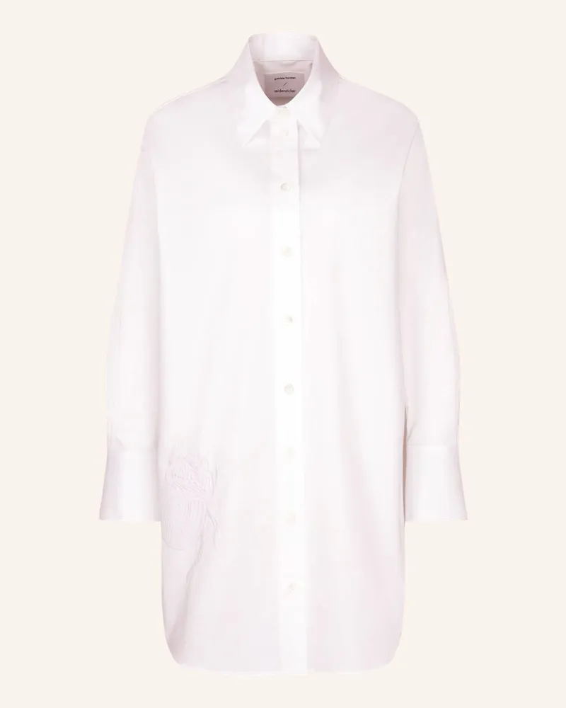 Seidensticker Hemdbluse, Longbluse Weiss