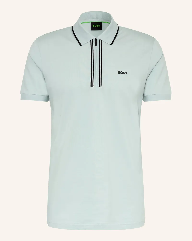 HUGO BOSS Jersey-Poloshirt Philix blau Hellgrün
