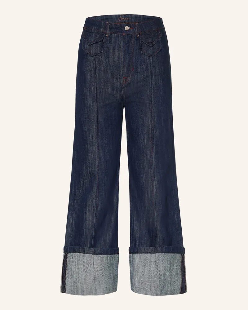 HUGO BOSS Wide Leg Jeans Marlene blau 409