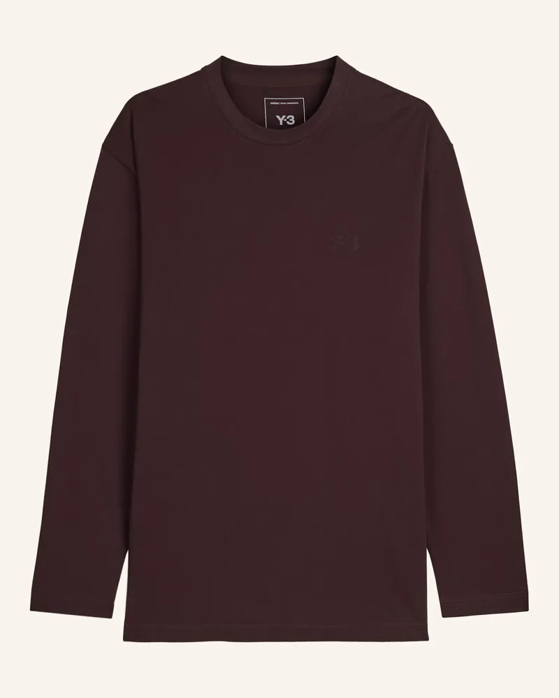 Y-3 Y-3 Logo Langarmshirt rot Rot