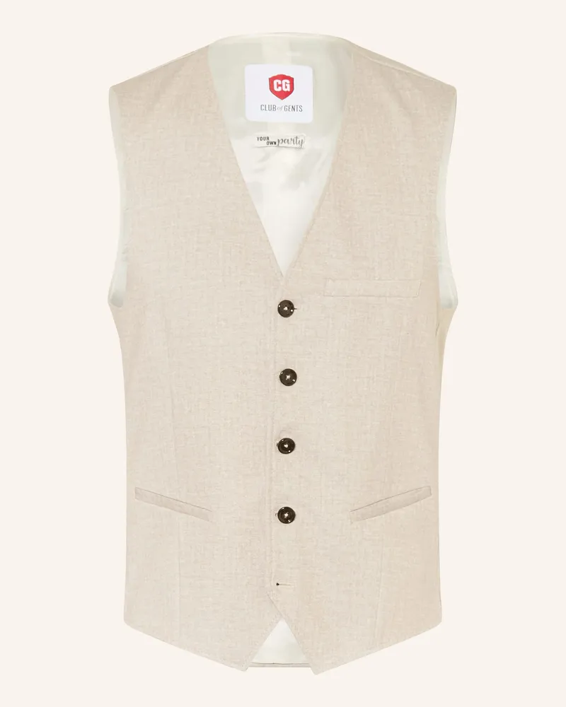 CG Anzugsweste Cg Plum Slim Fit beige 21
