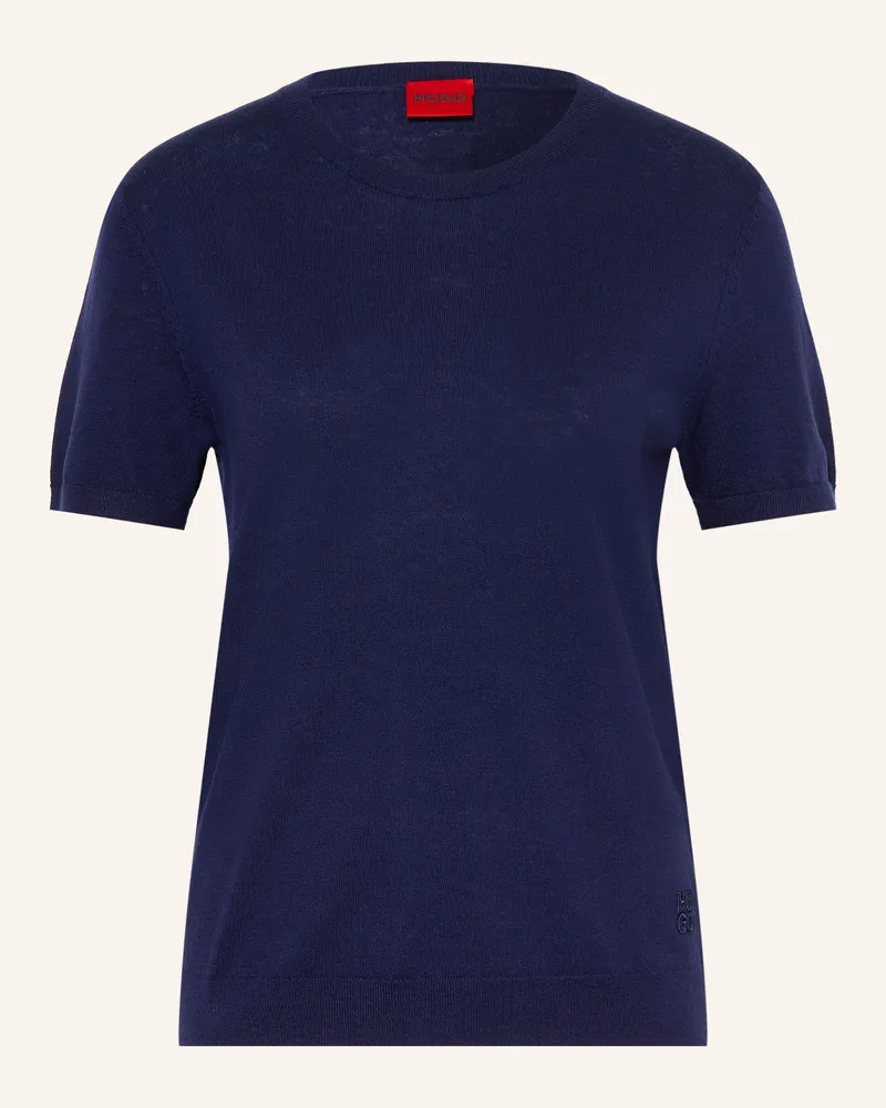 HUGO BOSS Strickshirt Sessinak blau Blau
