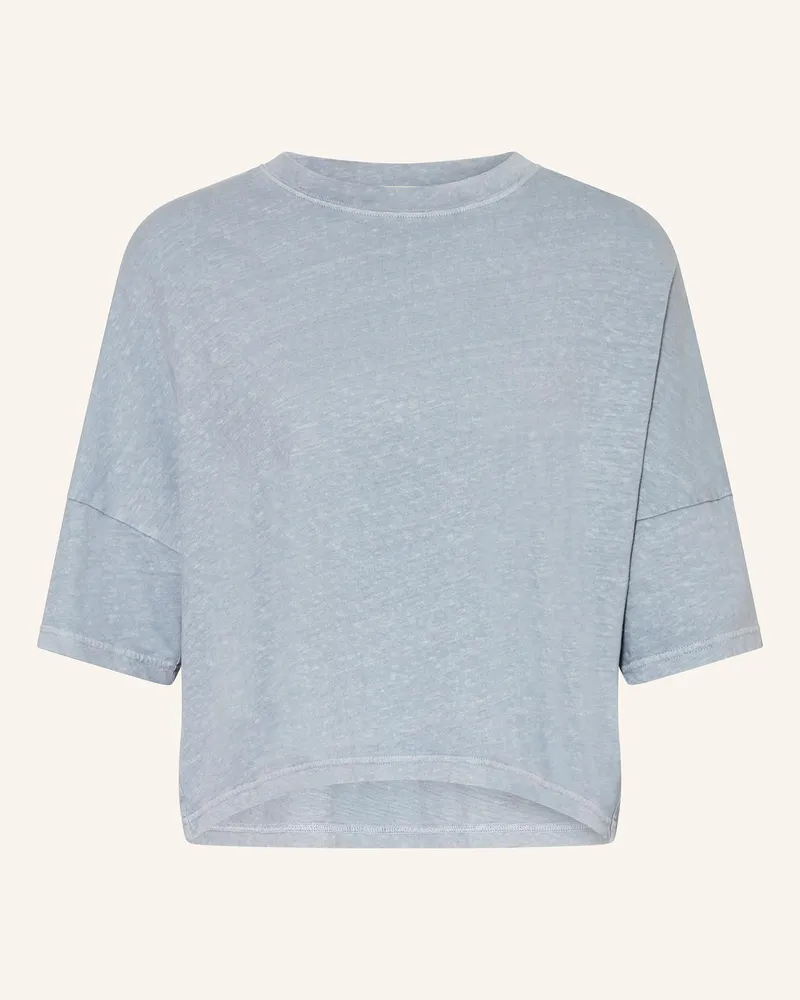 Drykorn T-Shirt FIONNA mit Leinen Blaugrau
