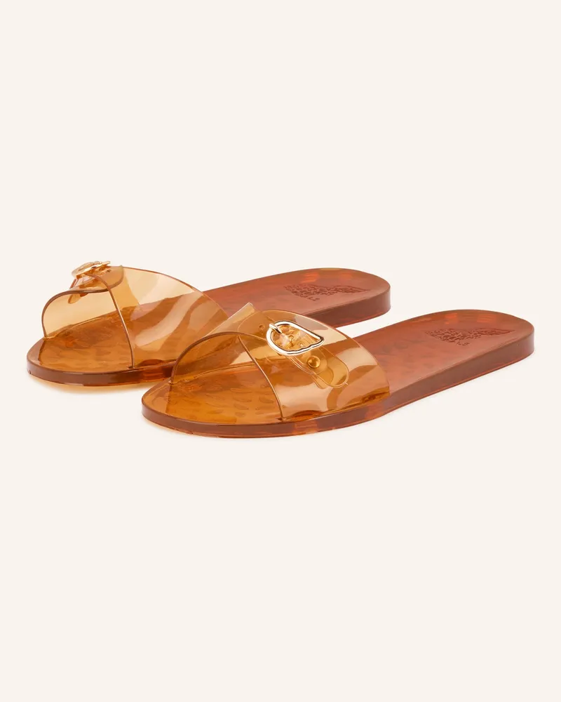 Ancient Greek Sandals Pantoletten Filia Jelly braun Hellbraun