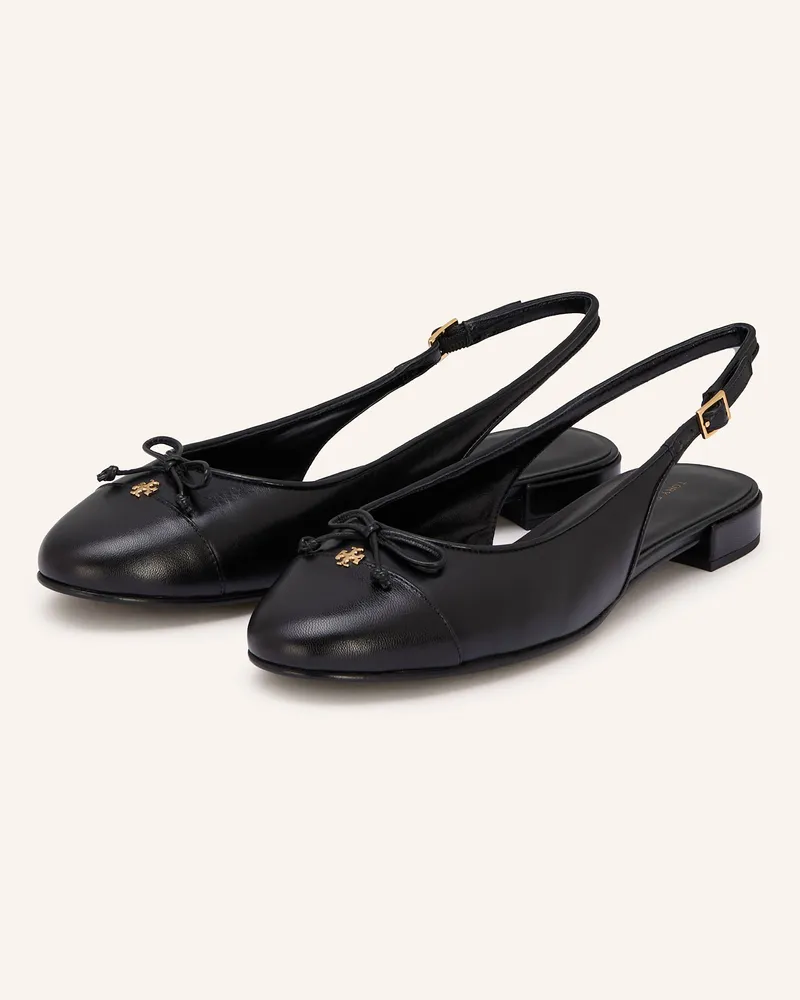 Tory Burch Slingballerinas Schwarz