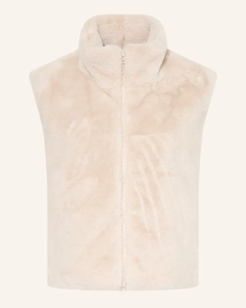Darling Harbour Kunstfell-Weste beige Sand