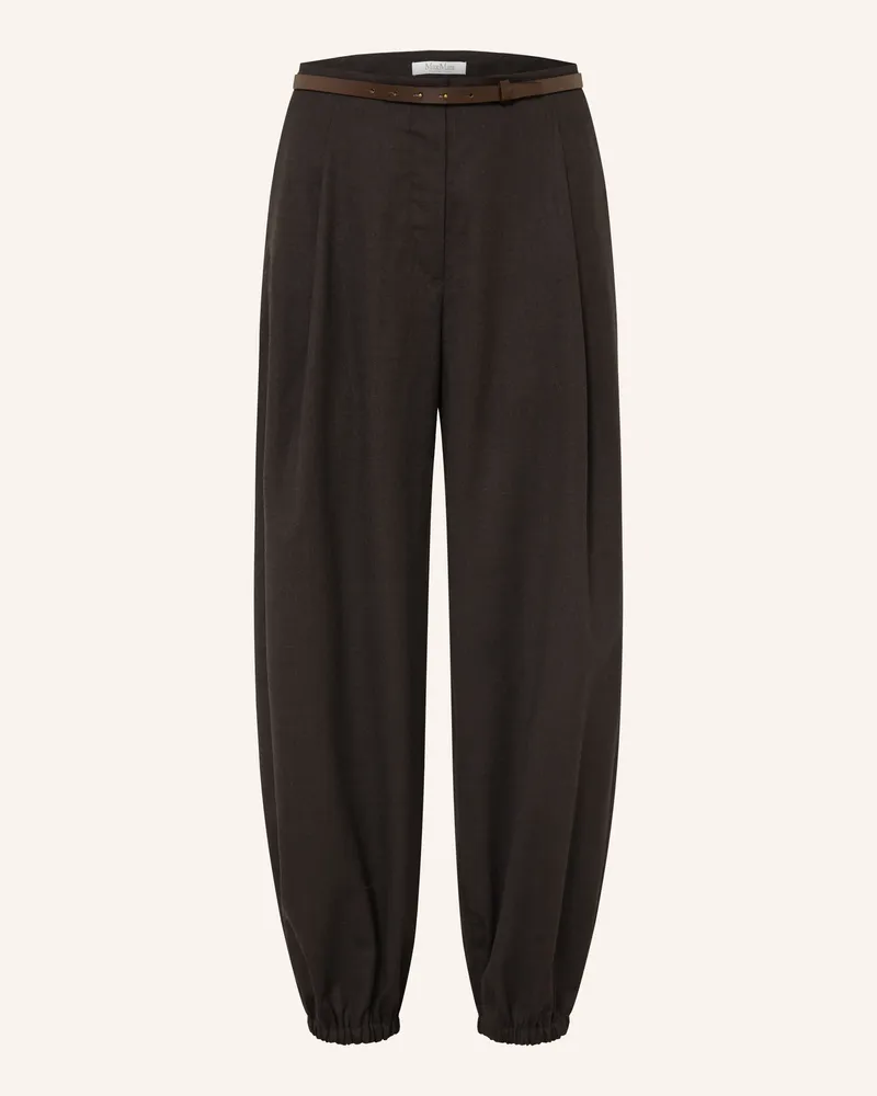 Max Mara Hose Pergola braun Dunkelgrau