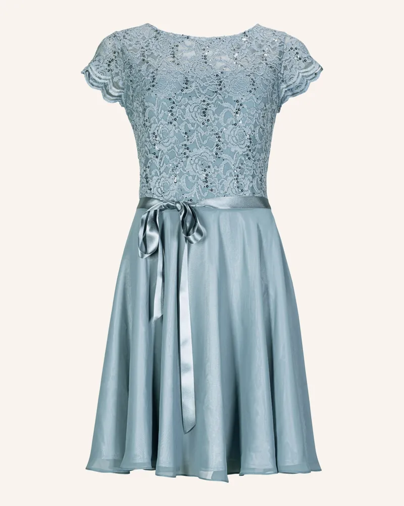 Swing Kleid blau Blaugrau