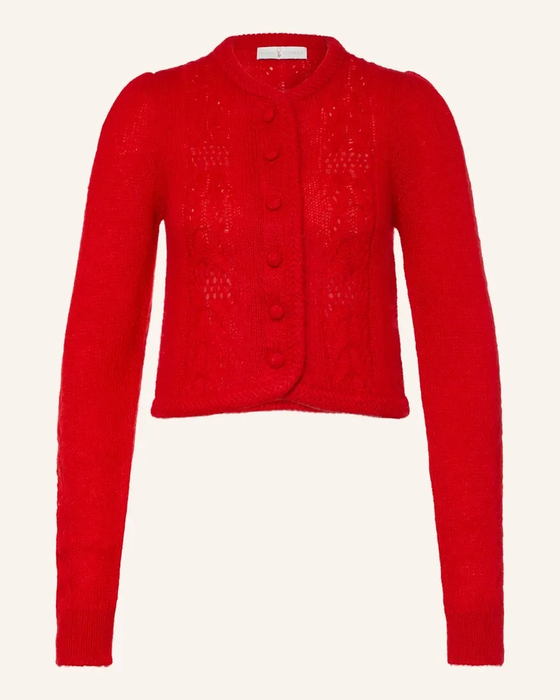 Johann & Johanna Strickjacke Mit Mohair rot Rot
