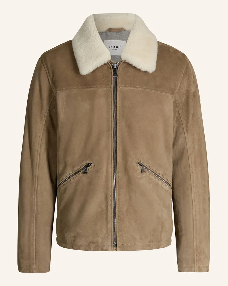 JOOP! Lederjacke Hellbraun