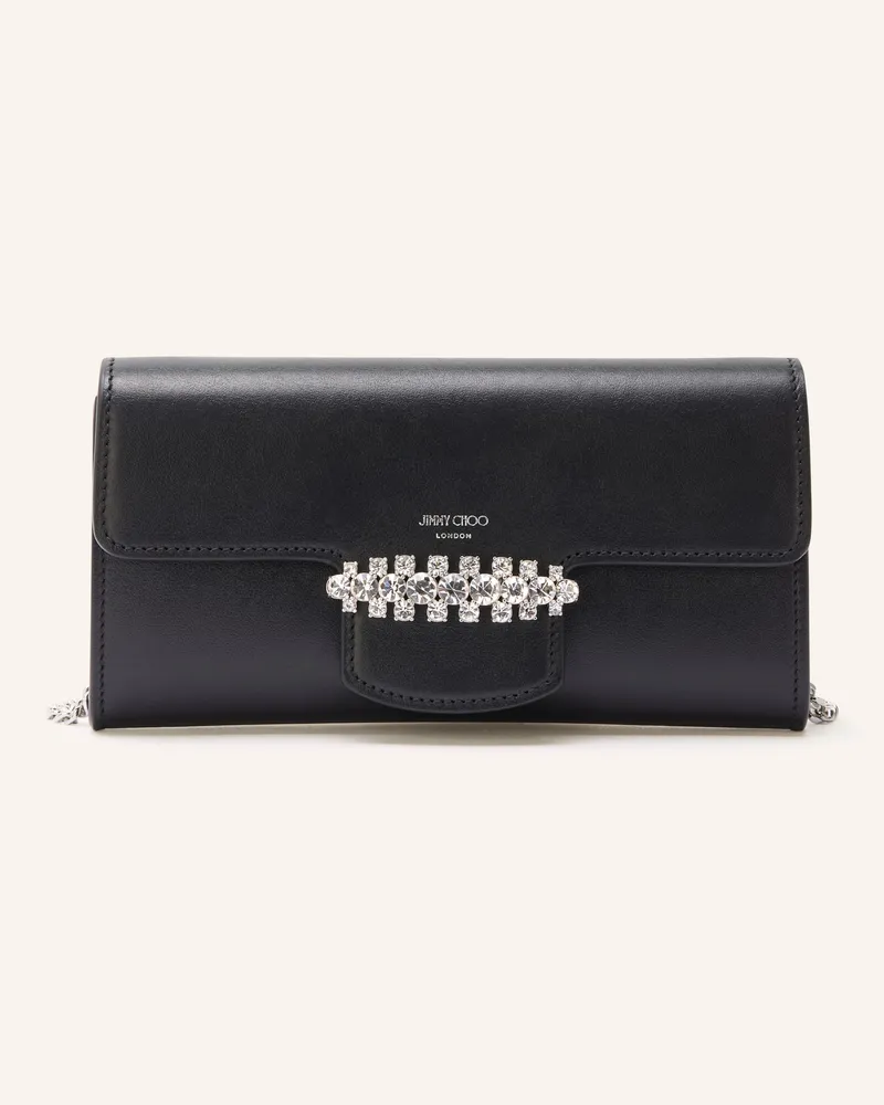 Jimmy Choo Geldbörse Bing Zum Umhängen schwarz Schwarz