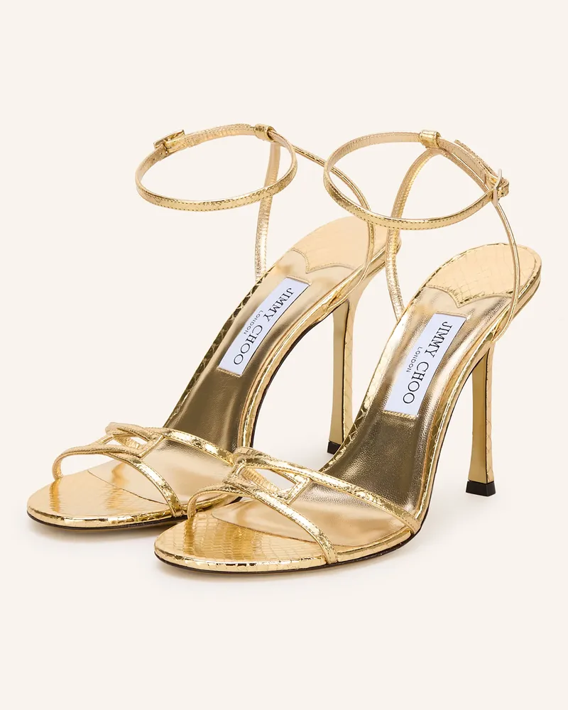 Jimmy Choo Sandaletten 1998 Leo 100 gold Gold