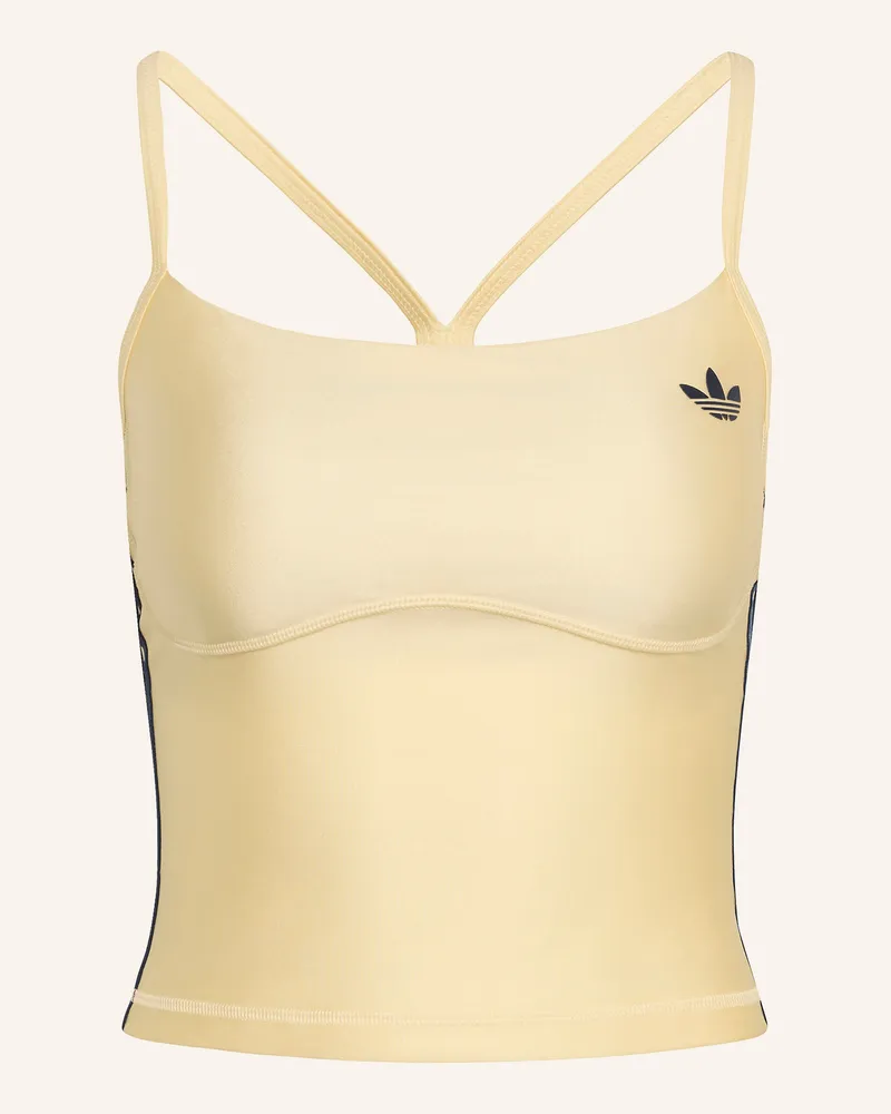 adidas Tank Top Sport Tank Padded gelb Ecru