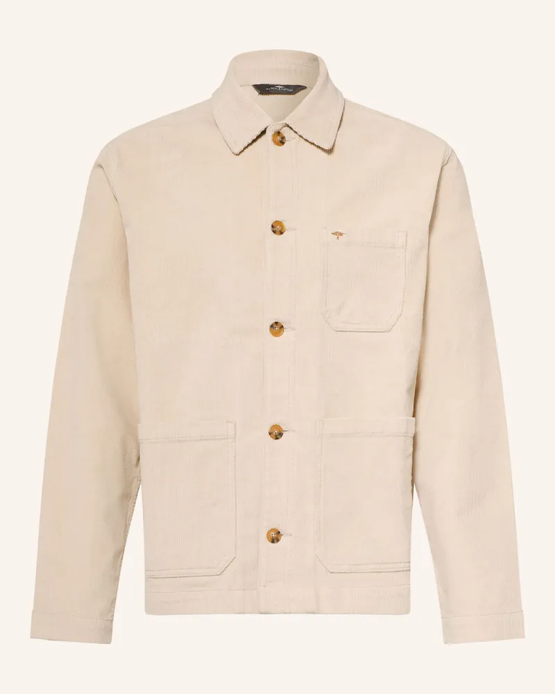 Fynch-Hatton Cord-Overshirt beige Beige