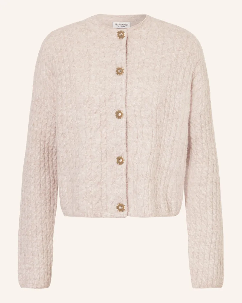 Marc O'Polo Strickjacke Mit Alpaka grau Beige