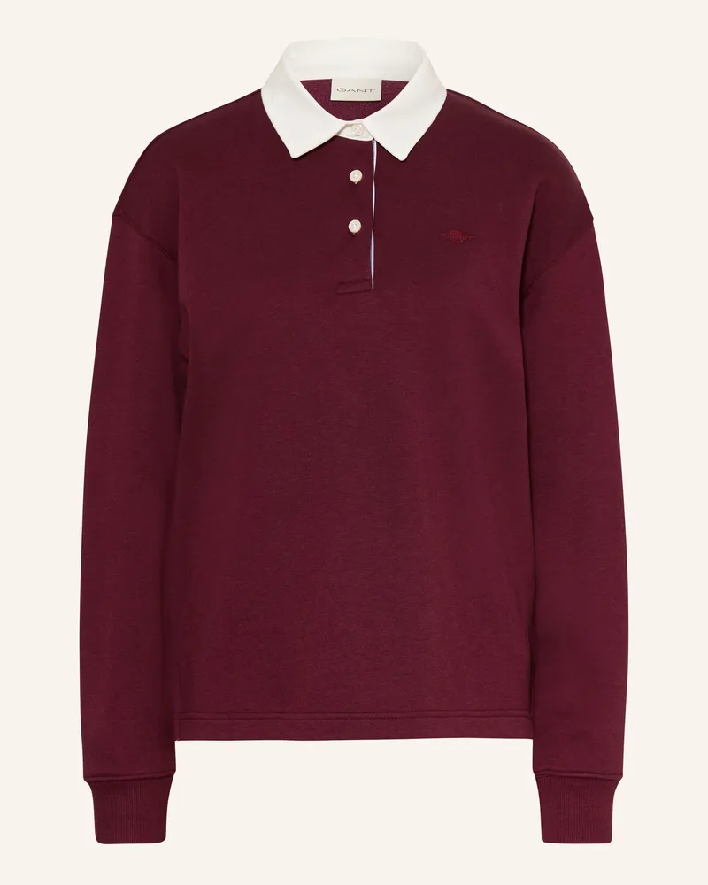 Gant Rugbyshirt rot Dunkelrot