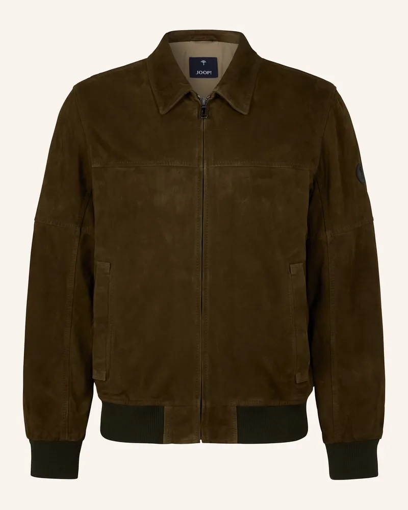 JOOP! Lederjacke Oliv