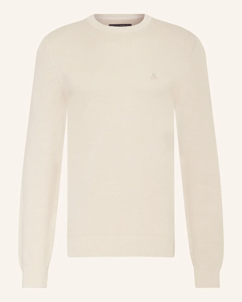 Marc O'Polo Piqué-Pullover Creme