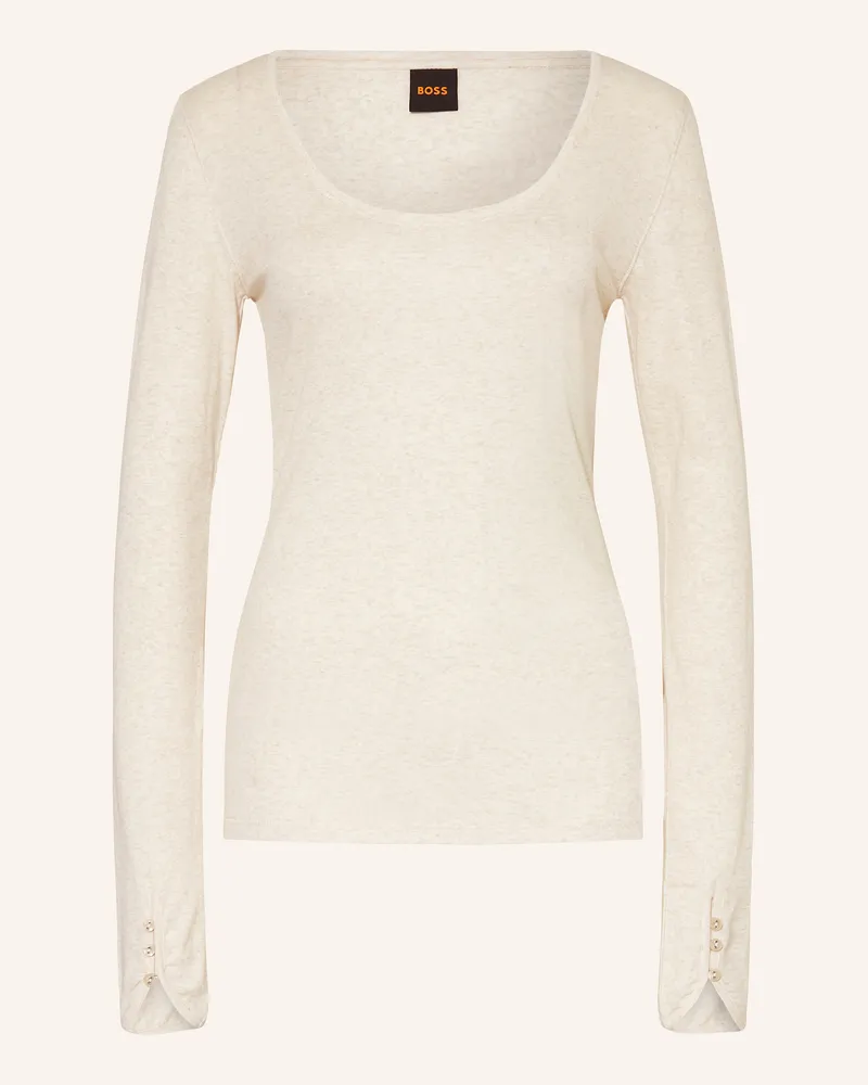 HUGO BOSS Longsleeve Edeline beige Beige